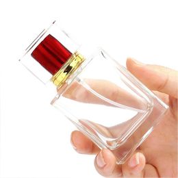 2021 50Ml Spray Bottle Thick Transparent Glass Multicoloured Skin Care Cosmetics Portable Can Add Perfume Fine Mist Atomization For Lady