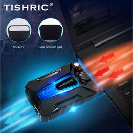 TISHRIC Air Notebook Pad External Extracting Cooling Fan Computer Cooler Laptop Accessories