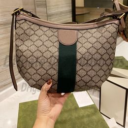 Shoulder Bags Fashion Womens G High Quality Totes CrossBody Purse luxurys designers Wallet ladies Purses Handbags classic print crescent bag Leather Handbag