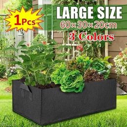 Planters & Pots Practical Potato Grow Pot Garden Patio Nonwoven Creative Balcony Plant Bag Spring Vegetable Rectangle Tomato Planting