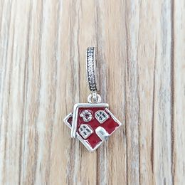 925 Sterling Silver Beads Cosy Christmas House Pendant Charm Charms Fits European Pandora Style Jewellery Bracelets & Necklace 797517EN27 AnnaJewel