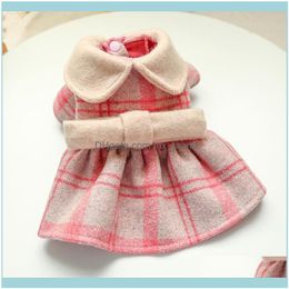 Apparel Pet Supplies Home & Gardenwinter Dog Pink Doll Dress Pets Outfits Warm Clothes For Small Cat Costumes Coat Jacket Puppy Sweater Dogs