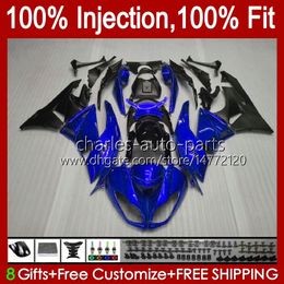 Injection Kit For KAWASAKI NINJA ZX 6R 6 R 636 600 CC ZX-636 blue black 2013 2014 2015 2016 2017 2018 Body 12No.89 ZX-6R ZX600 600CC ZX636 ZX6R 13 14 15 16 17 18 OEM Fairing