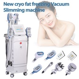 10 IN 1 Cryolipolysis Fat Freezing Slimming Machine With 5 Cryo Handles Double Chin Remove 40KHz Cavitation RF Lipolaser Body Shaping Equipment