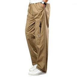 Pantalones Hombre Cargo Tiro Caído Bolsillos Lateral Casual Algodón Nuevo  H6514 | eBay
