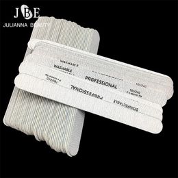 disposable nail files wholesale Canada - 100 X Thick Wood Nail Files Artificial Tips File 180 240 Disposable Cuticle Remover Callus Art Styling Tool 220222