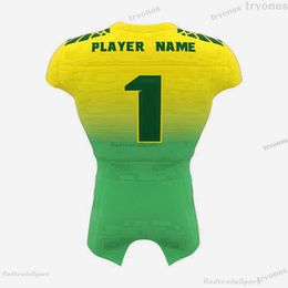 Womens Ladies White Green Football Jerseys Stitched Shirts Embroidery Black Mens Custom Jersey Any name Number B0024