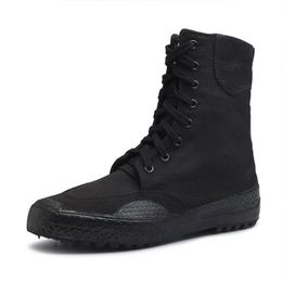 Men Boots Autumn Men's Casual Shoes Lace Up Boots For High Top Flat Male Outdoor Hiking Sneakers Plus Size