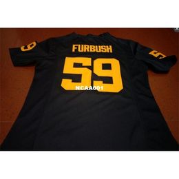 001 WHITE NAVY #59 Noah Furbush Michigan Wolverines Alumni College Jersey S-4XL or custom any name or number College jersey