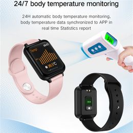 heart measurements Canada - 2021 Newest B57 Smart Watch Wristbands Waterproof Fitness Tracker Sport for IOS Android Phone Smartwatch Heart Rate Monitor Blood Pressure Measurement Functions
