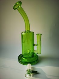 tree perc bongs for UK - Vintage Heady 8.7inch Original Green Color Tree Perc glass bong hookah Water Pipe with bowl