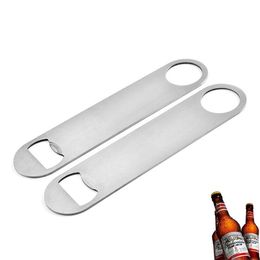Large Flat Stainless Steel Beer Bottle Openers Bottles Cap Bar Blade Opener Tool Multi-function Bottle Opener