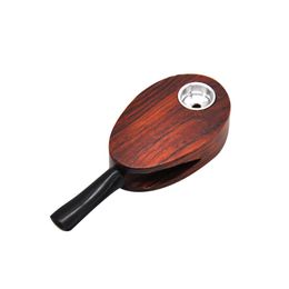 Mini Natural Wood Philtre Pipes Dry Herb Tobacco Wooden Handpipe Portable Smoking Tube Removable Mouthpiece Cigarette Holder DHL Free
