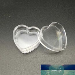 5pcs 4g Empty Plastic Clear Heart-Shaped Cosmetic Jars Face Soft Cream Travel Containers Lotion Bottle Sample Pots Gel