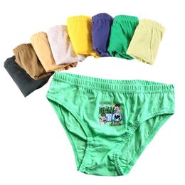 12pcs/Lot Pure Color Boys Panties Cotton Underwear Shorts Kids Briefs Clothes Children Pants 211122