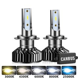 2Pcs 110W 20000LM CSP Canbus 9005 9006 HB3 HB4 H3 H1 H8 H7 LED H4 H11 H9 Led Car Headlight Super Bright 4300K 6000K 3000K