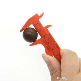 Portable Mini Vernier Calliper Ruler Micrometre Gauge 80mm Length Vernier Callipers Double Rule Scale Plastic Measuring Tool XVT0326