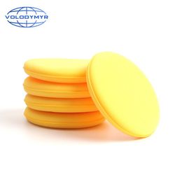 car waxes Australia - Care Products Car Wax Applicator Polish Sponge Foam Pad Super Hand Soft Yellow Pads Brush Towel For Auto Cleaning Detailing Waxing