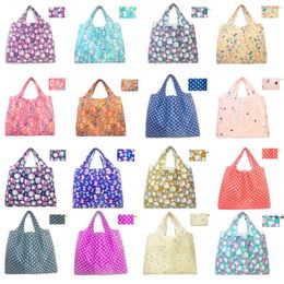 50x65cm Waterproof Nylon Foldable Shopping Bags Reusable Storage Bag Eco Friendly Shopping Bags Tote Bags Large Capacity RRF11345