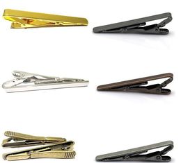 2021 NEW Fashion Tie Clips Metal Simple Necktie Tie Bar Clip Clamp Pin for MenWedding Business Clips