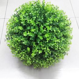 Decorative Flowers & Wreaths Lightweight Excellent Faux Plant Grass Ball Supplies Green Colour Simulation Eco-friendly For Yard