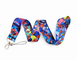 Cell Phone Straps & Charms 30pcs cartoon Space jam Strap Keys Mobile Lanyard ID Badge Holder Rope Anime Keychain for boy girl wholesale 2022#01