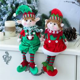 48*16 cm Christmas Elf Doll Decoration Xmas Party Ornament Home Ornaments Gift Toys 201017