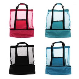 Storage Bags Outdoor Travel Picnic Bag Beach Insulation And Fresh-keeping Mesh Creative Multi-functional Ice Pack Meal