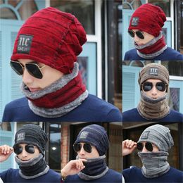 Knitted wool hat with fleece and thickness creative ear-protector caps