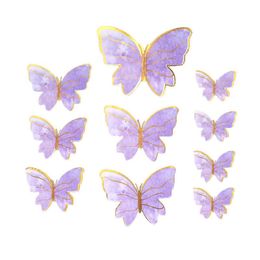 purple butterfly decorations for weddings Canada - Other Festive & Party Supplies Dessert Decor Cake Insert Card Baking Topper Butterfly Pink Purple Decoration Ins Wedding Birthday 2021