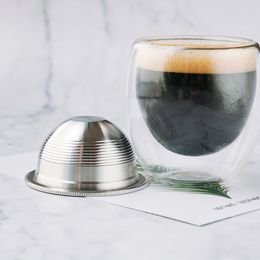 nespresso plus UK - Reusable Coffee Filters For Nespresso Vertuoline Plus Refillable Stainless Steel Coffee Capsule Pod C0316