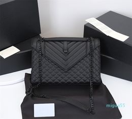 High quality purse bags V flap bag new luxurys women designers crossbody bag thread genuine leather handbags
