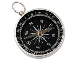 2021 Silver Mini Portable Pocket Compass for Camping Hiking Outdoor Sports NavigationZZ