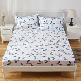 Sheets & Sets Printed Fitted Sheet For Single Double Bed Kids Adults 100% Cotton (no Case) XF772-29