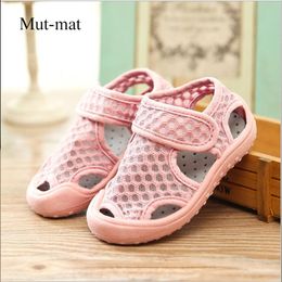 Summer new children's net shoes boys and girls baby breathable sandals beach shoes hollow 1-7 years old 210315