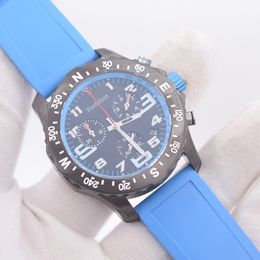 F1 Luxury Men's Watch Luminous Chronograph Professional 44mm Wristwatch Blue Rubber 1884 Men Watch Red Quartz Sapphire Glass Watches