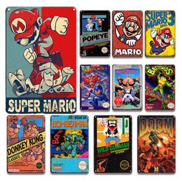 Funny Warning Gamer Only Metal Plate Signs Vintage Game Room Wall Decor Tin Poster Fashion Designed Retro Living Room Home Decorative Plaque Kid Gift Size 30X20cm