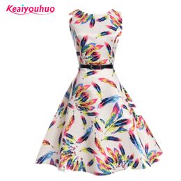 Floral printed girls dress sleeveless Children Summer clothing 5 7 10 11 12 13 15 20 years girl party dresses kids clothes 210303