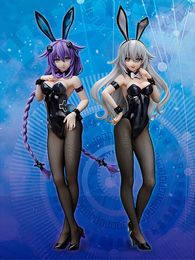 Anime Sexy Figures Hyperdimension Neptunia FREEing Purple Heart Bunny Ver. PVC Action Figure Collectible Model Toys Q0722