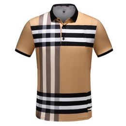 2022Luxury Casual mens T shirt breathable polo Wear designer Short sleeve T-shirt 100% cotton high quality wholesale black and white size M-3XL#ZO17