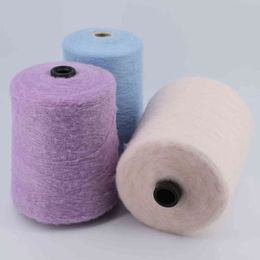 1PC Mohair Cashmere Yarn Crochet Cheap Baby Wool Yarn For Knitting Sweater Soft Fine Silk Knitting Shawl Thread Wholesale 500g Y211129