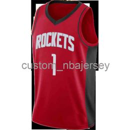 Mens Women Youth John Wall #1 Red 2020-21 Swingman Icon Jersey stitched custom name any number Basketball Jerseys