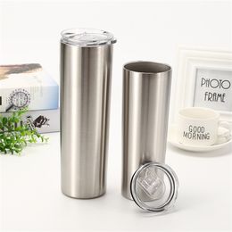 15oz/20oz/30oz/35oz Double Wall Stainless Steel Cups Tumbler Wine Glass Vacuum Insulated Mug straight outdoor drink car cups 22 W2