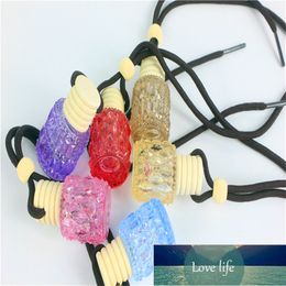 10pcs/lot 5ml screw print perfume bottle polymer clay empty small perfume refillable bottle Car Pendant Personalised Gift