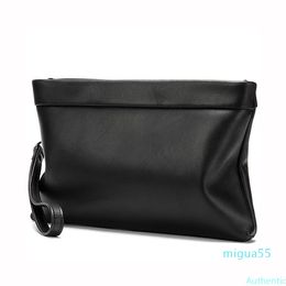 Casual Genuine Leather Men Envelope Bags Waterproof Mens Bags Clutch Man Wallet Bag Wrist Male Leather Handbags Small