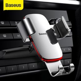 Baseus Gravity Support Smartphone Bracket CD Slot Mount Mobile Phone Holder for Car Charging Stand