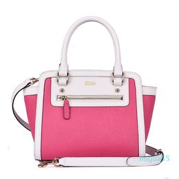 Fashionable canvas lady bag With color clip bag with three shoulder bags, hand bill of lading, shoulder skew span bag