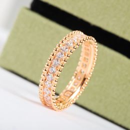 S925 silver charm punk band ring withdiamond in two Colours plated for women wedding Jewellery gift have box stamp PS7330