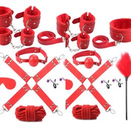 Bondages Nylon BDSM Sex Bondage Gear Exotic Accessories Erotic Adult Toys Handcuffs Whip Rope Products for Women Couples 1122