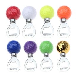 Golf Ball-Shaped Beer Bottle Opener Stainless Steel Beer Opener Corkscrew Home Bar Kitchen Accessory 8 Colours